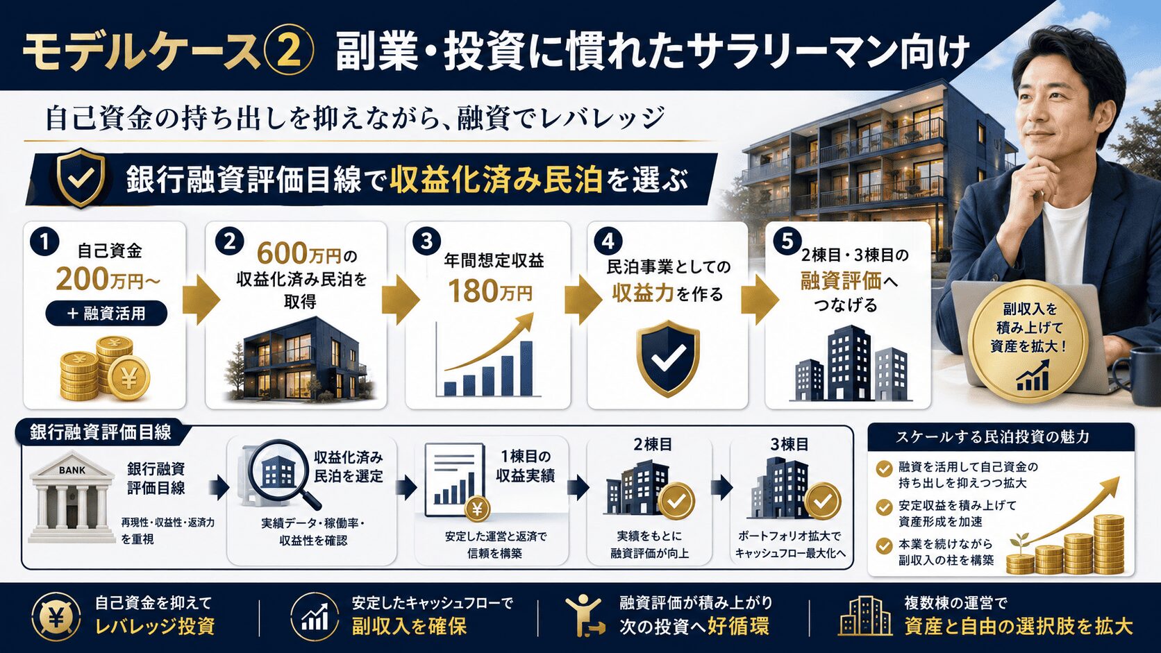 民泊取得価格600万円のモデルケース