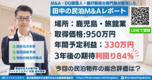 民泊投資物件#4｜鹿児島県・旅館業｜期待利回り84％／回収3.3年／価格950万円