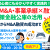 1月15日開催｜スモールM&Aと起業の資金調達は創業融資｜連帯保証ナシで最大7200万円｜創業数年で年商8億円以上の成功者も